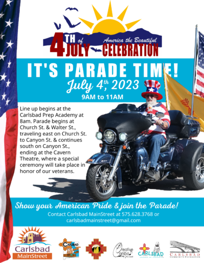 Fourth of July parade flyer